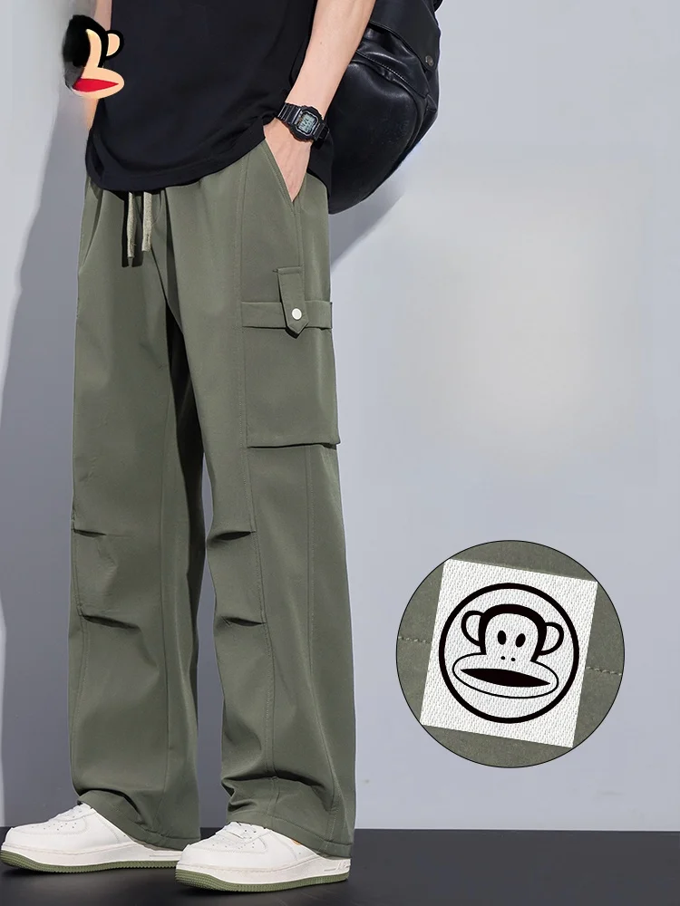 

PaulFrank Ретро Американские рабочие брюки Мужские свободные прямые повседневные брюки Осенние модные брендовые молодежные een из полиэфирного волокна