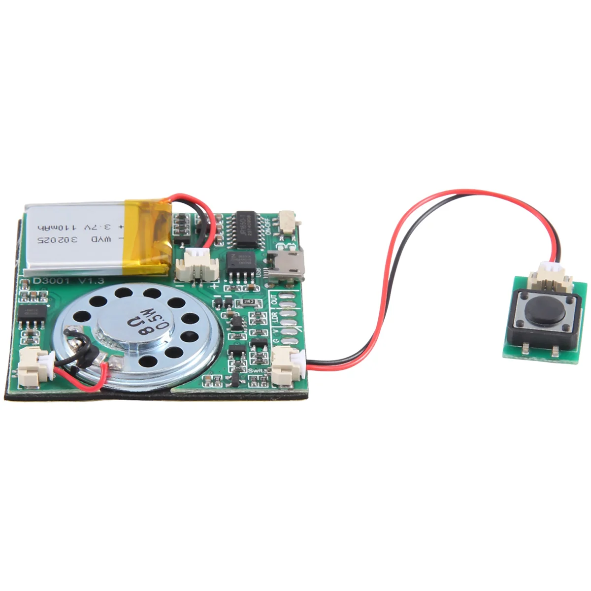 USB Recording Music Module DIY MP3 Recordable Sound Module USB Downloadable Sound Module, Button