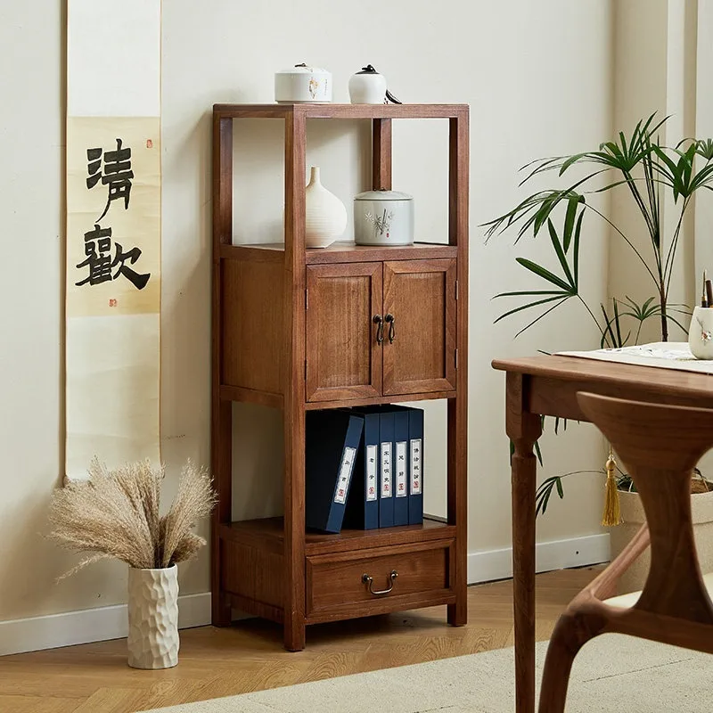Solid Wood Storage Cabinet with Doors, Freestanding Sideboard Buffet Cabinet for Hallway, Farmhouse Style Accent Furniture