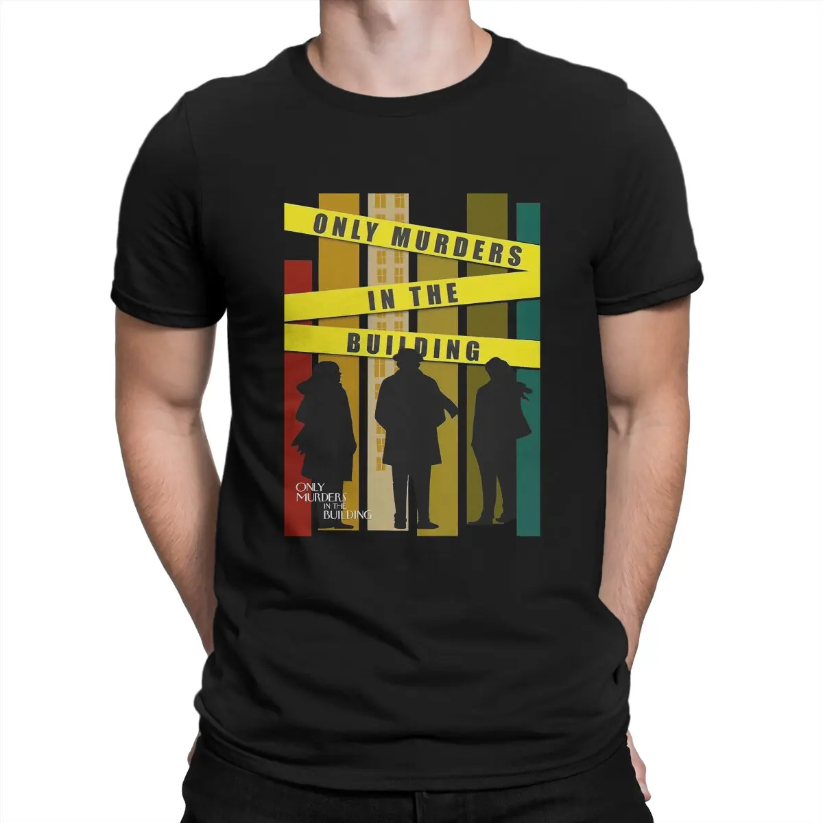 T-shirt homme, streetwear original, Hipster, Only Murders in The importer, Distinctive TV Play