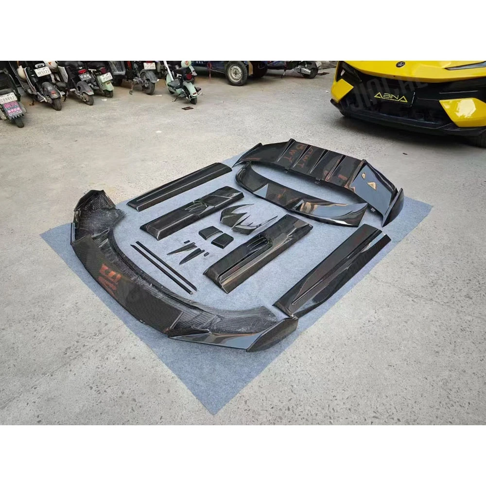 Dry Carbon Fiber For Lotus Eletre Rear Bumper Diffuser Spoiler Splitter Rear Front Bumper Lip Protector Car Exterior Accessories