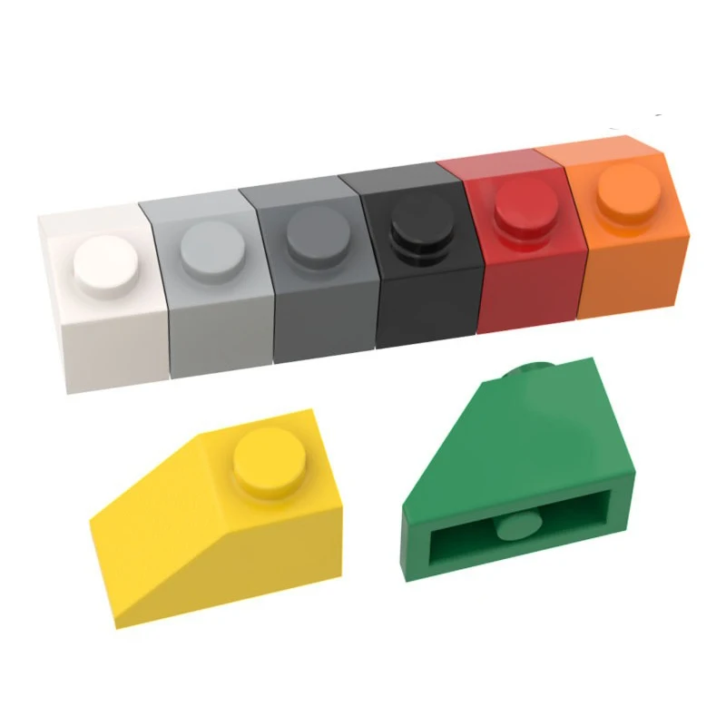 

10pcs 2x1 Slope Brickss 3040 Classic Educational Building Blocks Compatible Assembles Particles