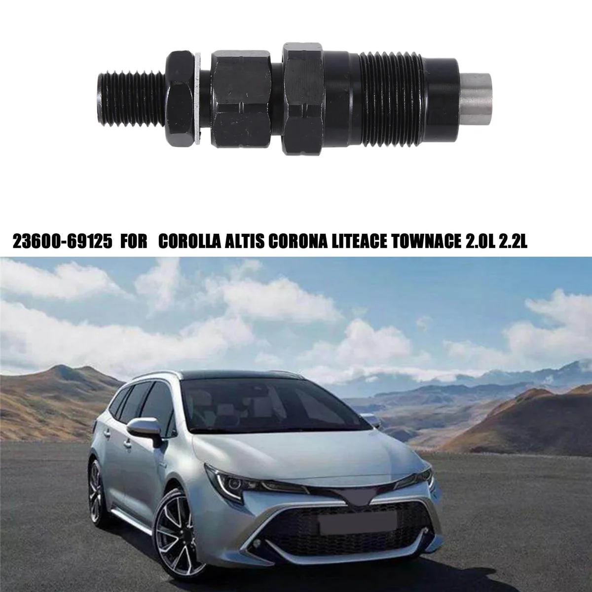 4Pcs Fuel Injector Nozzle for Toyota Corolla Altis Corona Liteace Townace 2.0L 2.2L Diesel Engine 2C 2CE 23600-69125