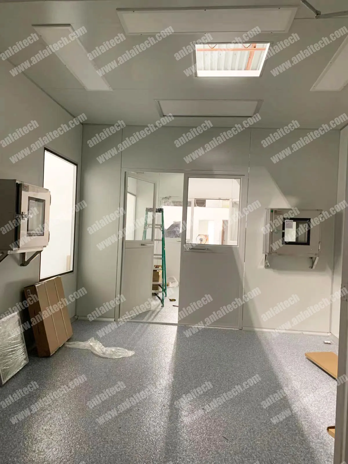 COOFULL Laboratory Modular Hard Wall ISO 7 Cleanroom Assembly Portable Clean Room Booth