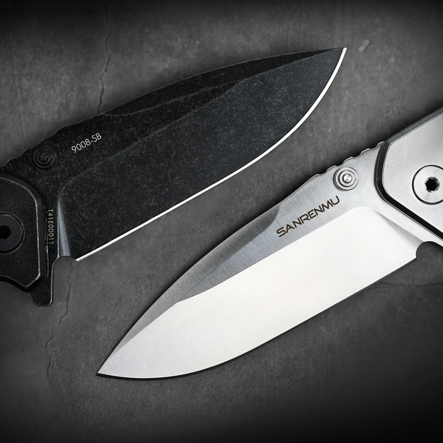 SANRENMU-Outdoor Pocket Folding Knife, Facas Ferramenta portáteis, Jackknife, Camping, Wilderness Sobrevivência, Caça, Pesca, EDC, 9008, Novo
