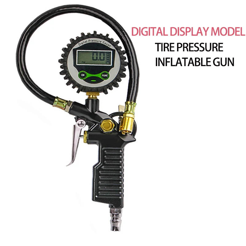 Imagem -05 - Carro Digital ue Pneu Inflator Pressão do ar Display Lcd Led Backlight Veículo Tester Monitoramento da Inflação Manometro