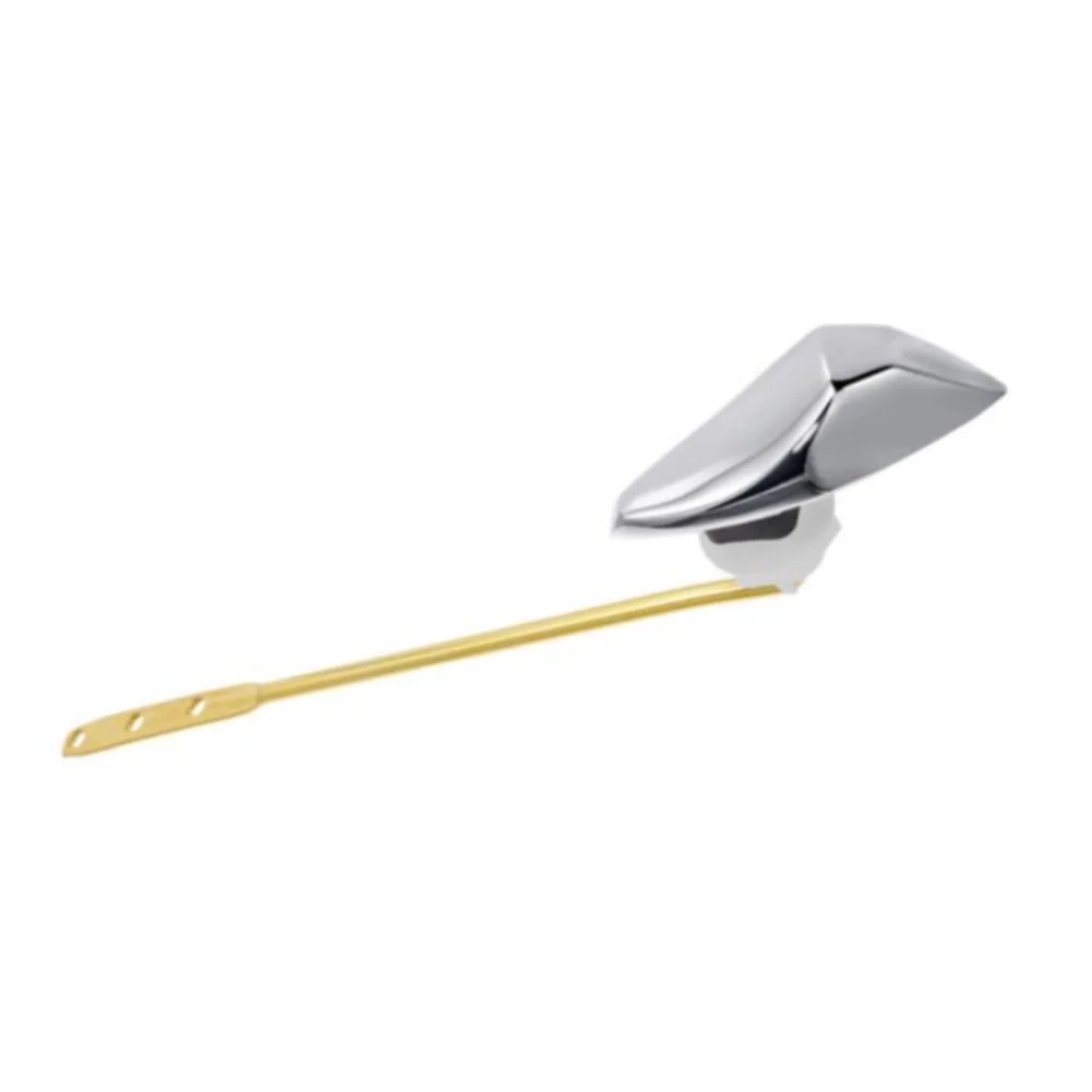 Adjustable Brass Toilet Handle Replacement for Seamless Integration with Monolithic and Two-Piece Toilet Tanks