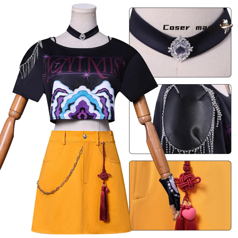 K-Pop: Demon Hunters Mira, disfraz de Cosplay, uniforme, Halloween, carnaval, fiesta, Navidad, juego de rol, ropa para mujer