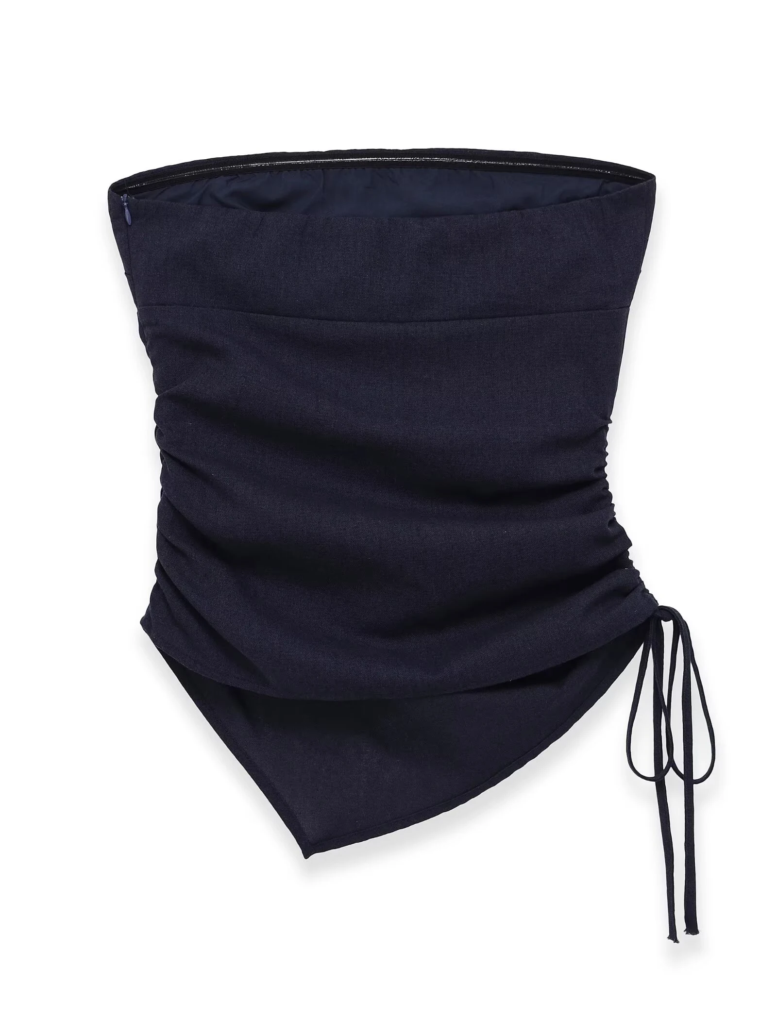 2026 Spring/Summer New Product Women's Straight Collar Shoulder Out Design Linen Wrinkle Skincare Tank Top