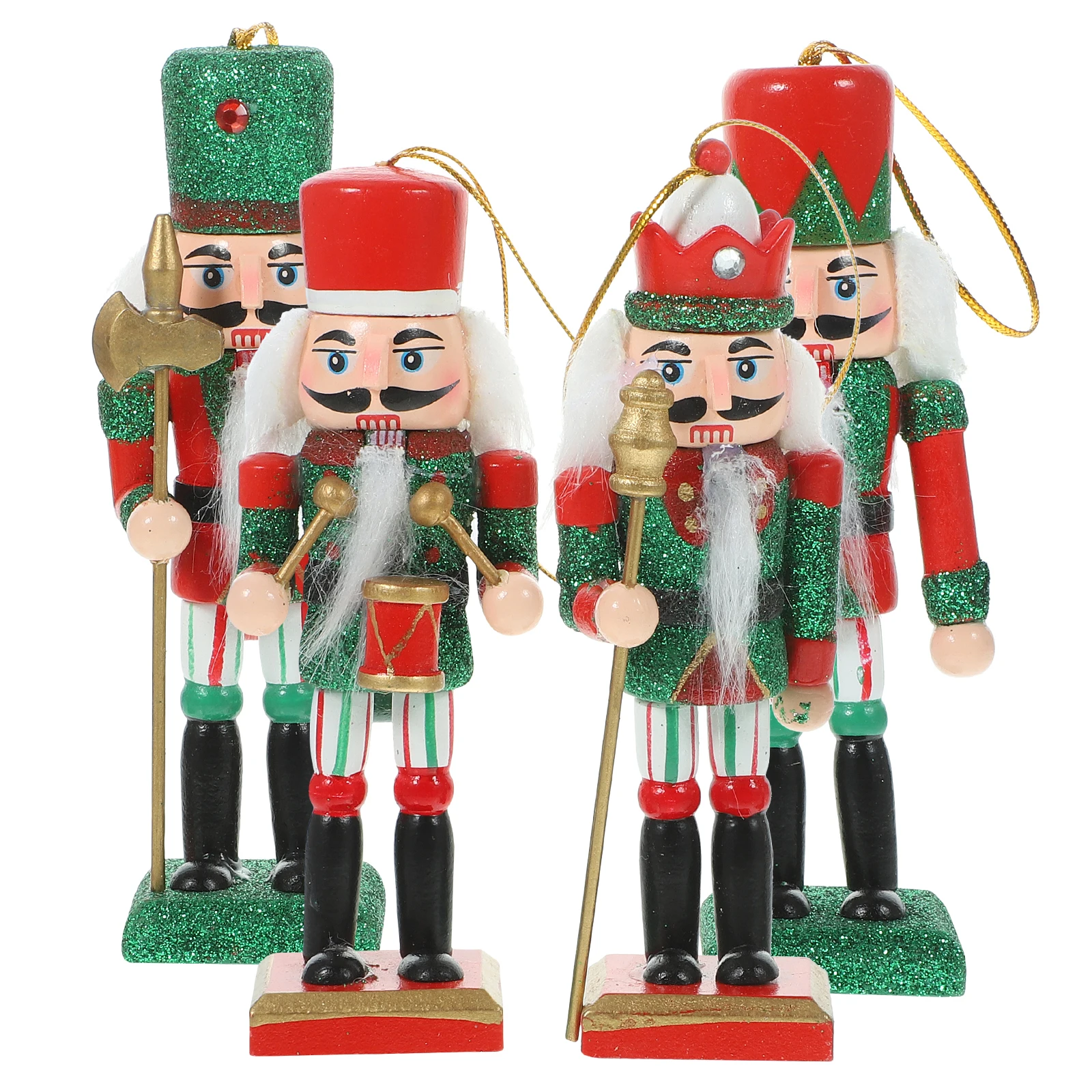 

Nutcracker Ornament Christmas Soldier Decorative Nutcrackers Xmas Party Wooden Festival Craft The Gift