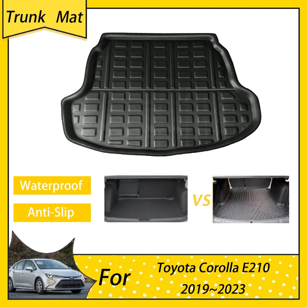 for Toyota Corolla E210 Sedan 2019 2020 2021 2022 2023 4 Door Car Cargo Boot Liner Tray Rear Trunk Mats Carpet Auto Accessories