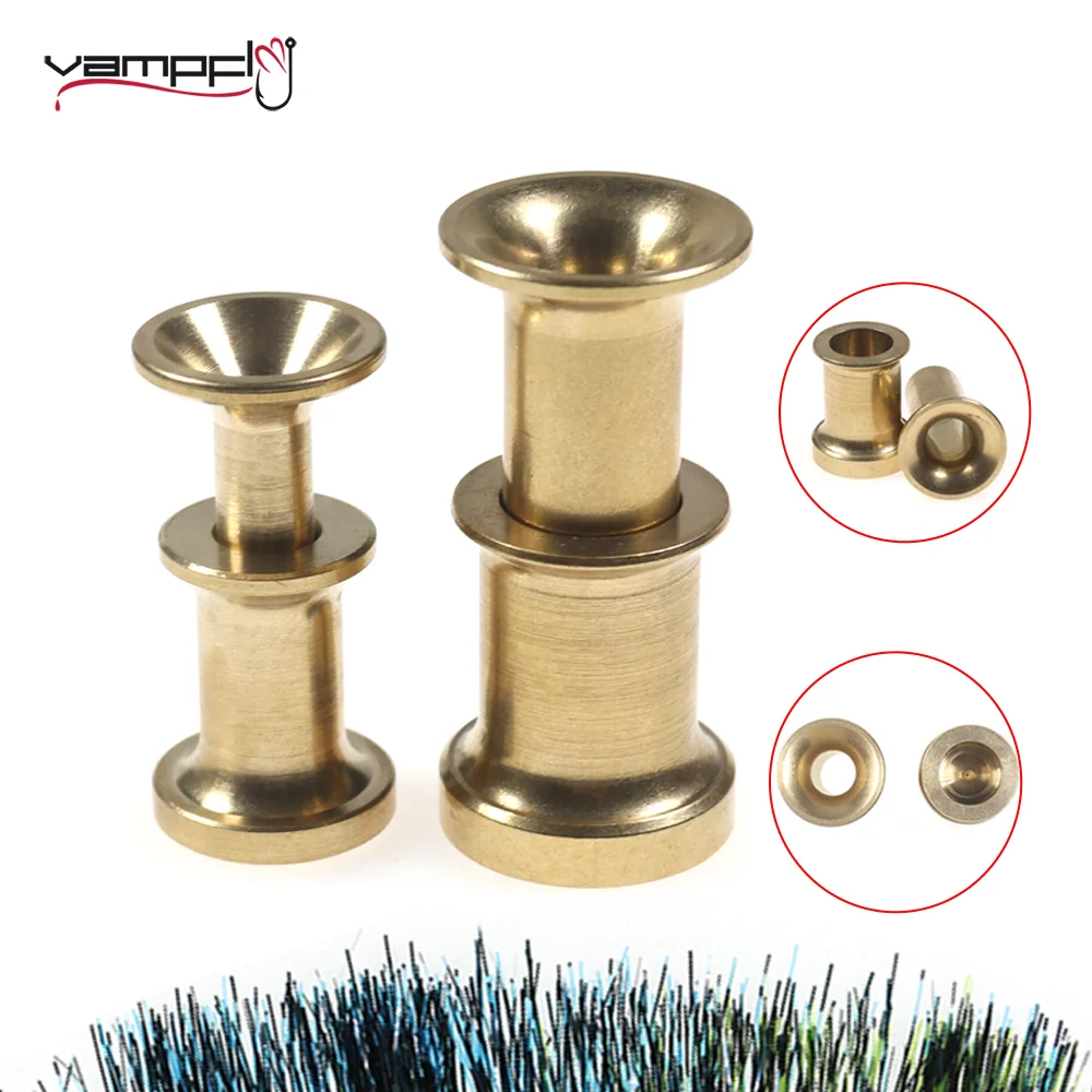 Vampfly – plumes de cheveux de pêche, empileur en laiton, accessoire détachable pour attacher des mouches, matériel de pêche, outils