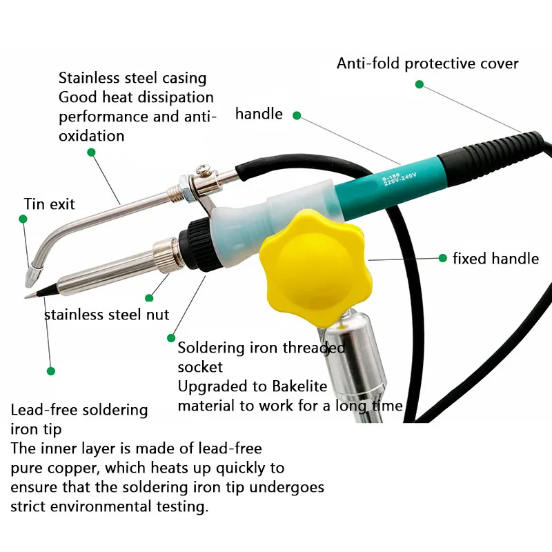 S3100 Automatic Soldering Machine Constant Temperature Circuit Board Wick Soldering Foot Button Soldering Machine