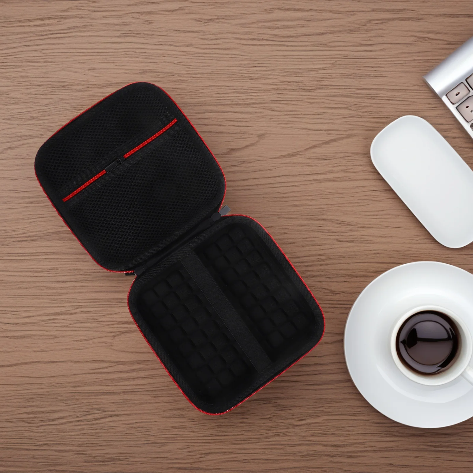 

EVA Hard Drive Case Shockproof Portable Bag for Power Bank USB Cables Headphone Pouch Black Easy Storage Travel Accessories