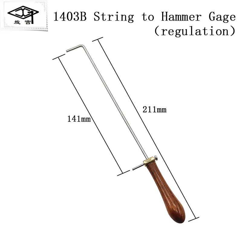 Klavierwerkzeuge, Stimmgereedschaft 1403, 1403A, 1403B, Saitenabstands-Messinstrument, Einstellbar für Flügel – Detail 10