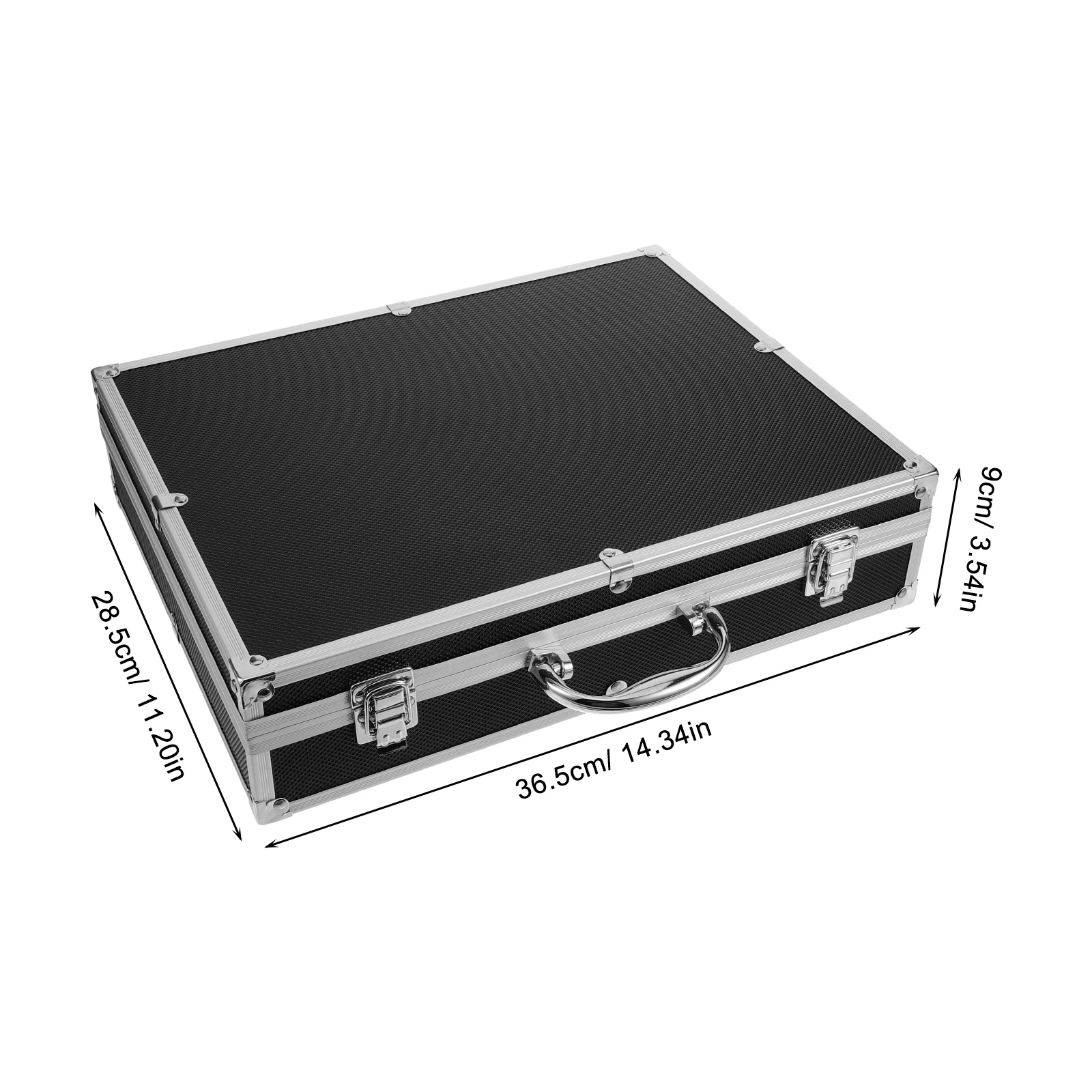 Tool Box Handle Case Studio With Sponge Lining Impact Resistant Instrument Box Singing Microphones Case For Outdoor Microphones