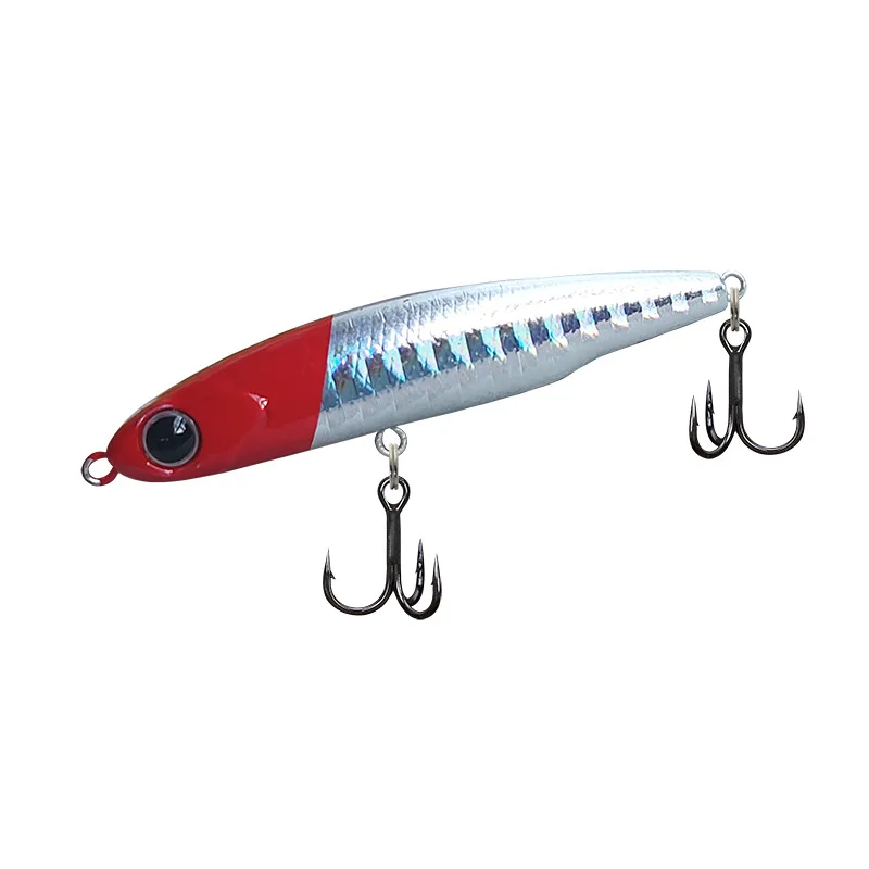 1 pacote de 5 peças iscas biônicas, lentos afundando iscas falsas, roadrunners