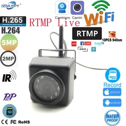 Push Video Stream To YouTube RTMP IMX335 1920P 1080P Night Vision Outdoor Mini WIFI IP Camera Wireless Security Pet Bird Nest