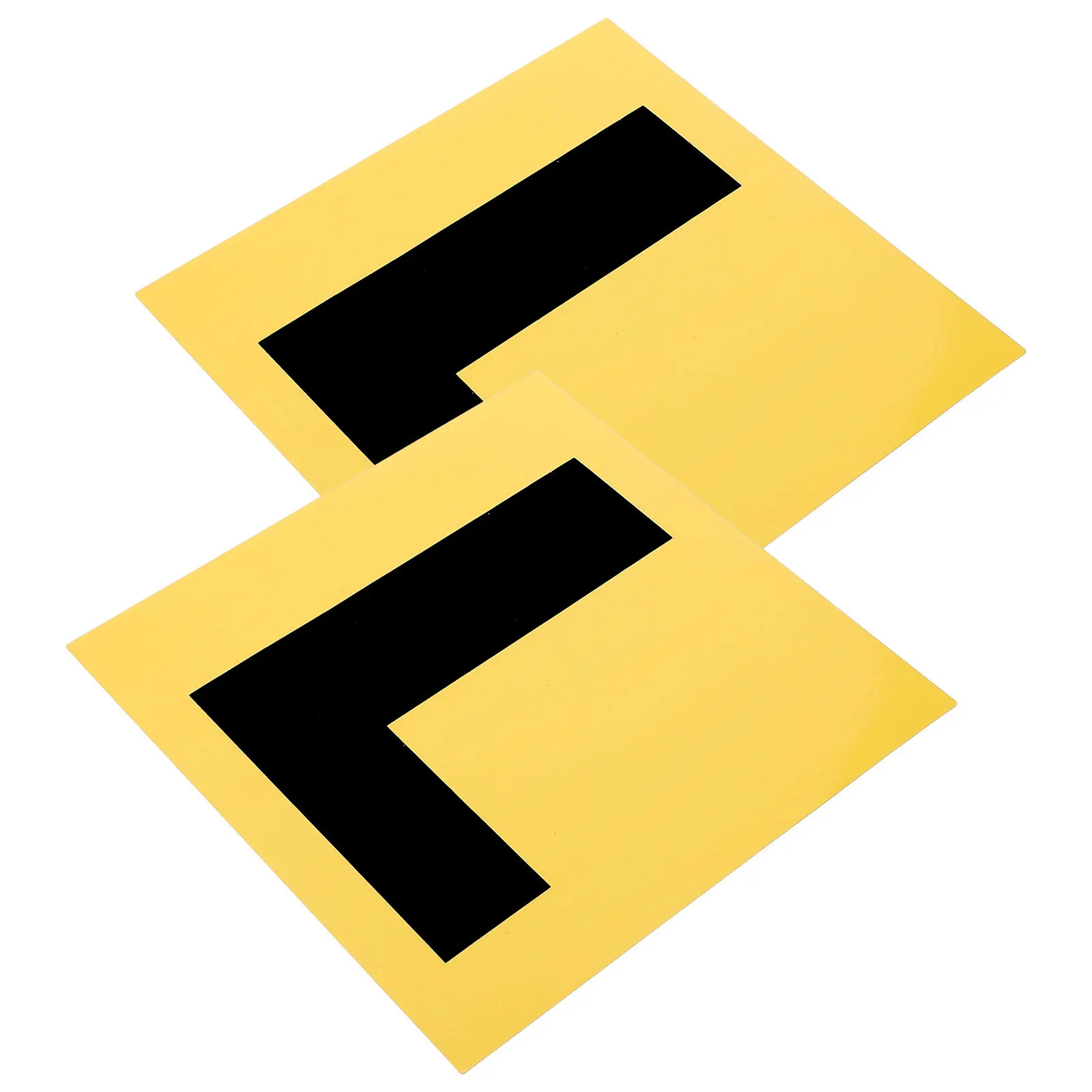 قطعتان من الملصقات المغناطيسية المتينة والقابلة للإزالة وقابلة لإعادة الاستخدام لمتعلم السيارة لألواح L الجديدة للسائق