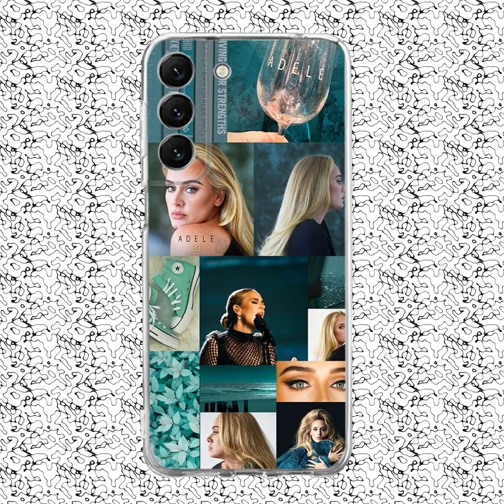 Singer A-Adele Phone Case Silicone For Samsung S30,S23,21,22,20 Ultra,S20 FE lite,S10,9,PIus Note20ultra Cover Clear