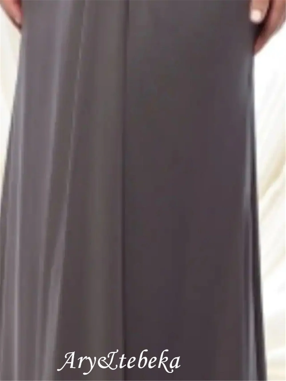 Schede Moeder Van De Bruid Jurk Elegant & Luxe Jewel Hals Floor Lengte Chiffon Tulle 3/4 Lengte Mouw Met Kralen ruching