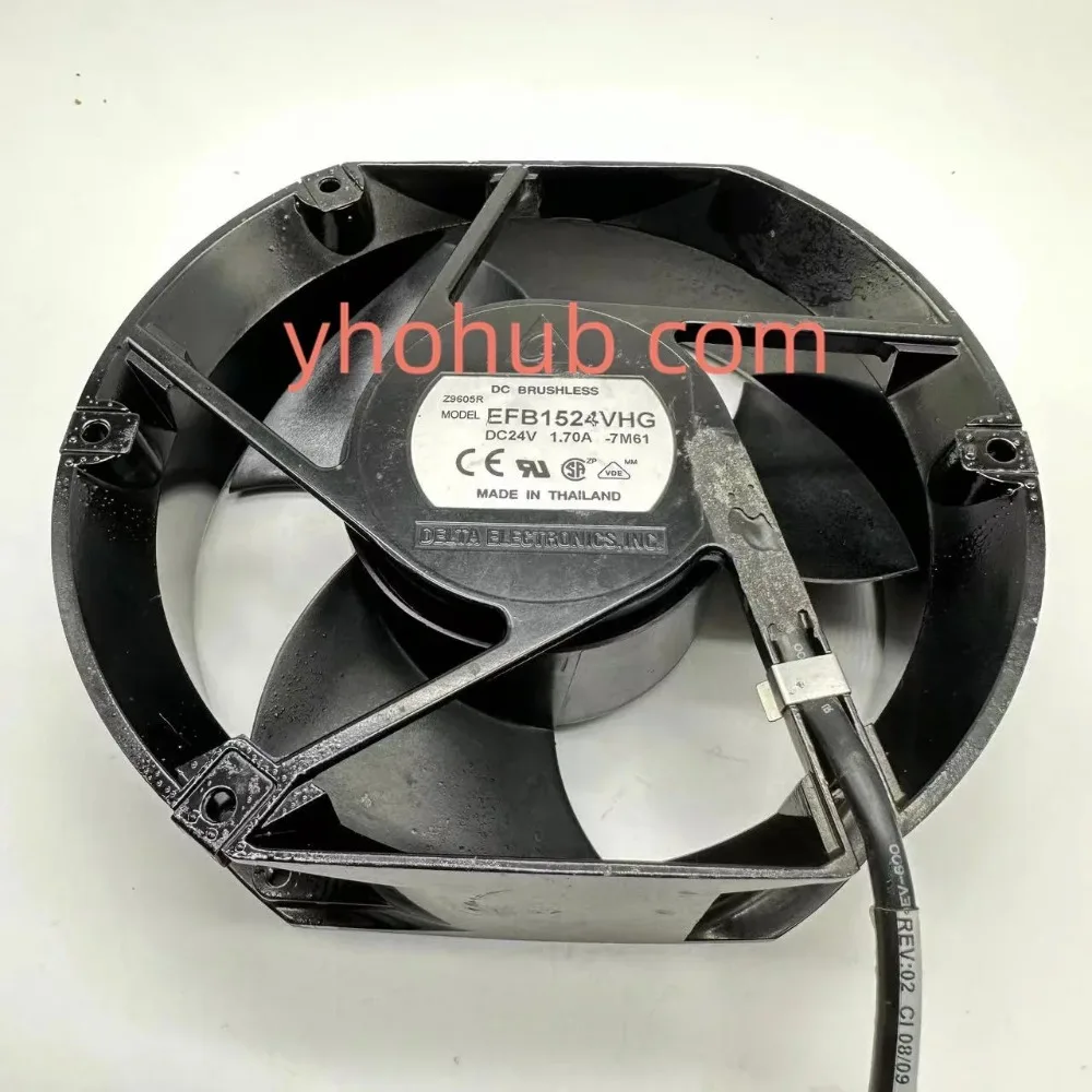 

Delta Electronics EFB1524VHG 7M61 DC 24V 1.70A 170x170x50mm 4-Wire Cooling Fan