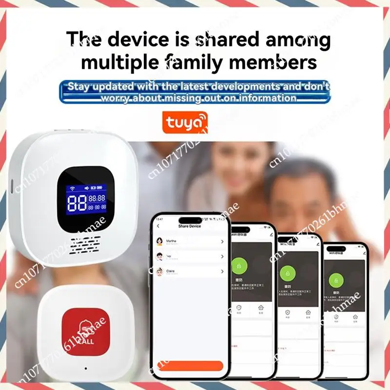 a21z-tuya-smart-wifi-sos-alert-system-emergency-call-button-elderly-caregiver-pager-for-seniors-patients-home