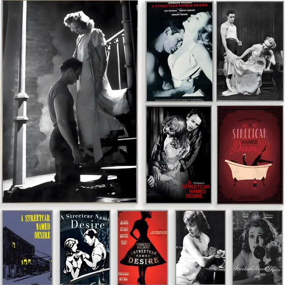 classic drama a-a streetcar named desire Poster Classic Wall Art  Home Decor  Peel and Stick Unframed