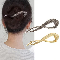 1/3pcsHigh-quality metal diamond slotted clip, figure 8 twist clip, back of the head plate, hairpin, temperament hair ornament