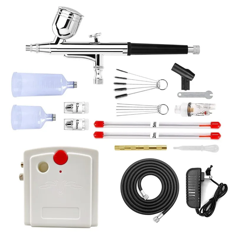 

Mini automatic shutdown dual action fountain pump set model for spray painting, nail art, tattoo