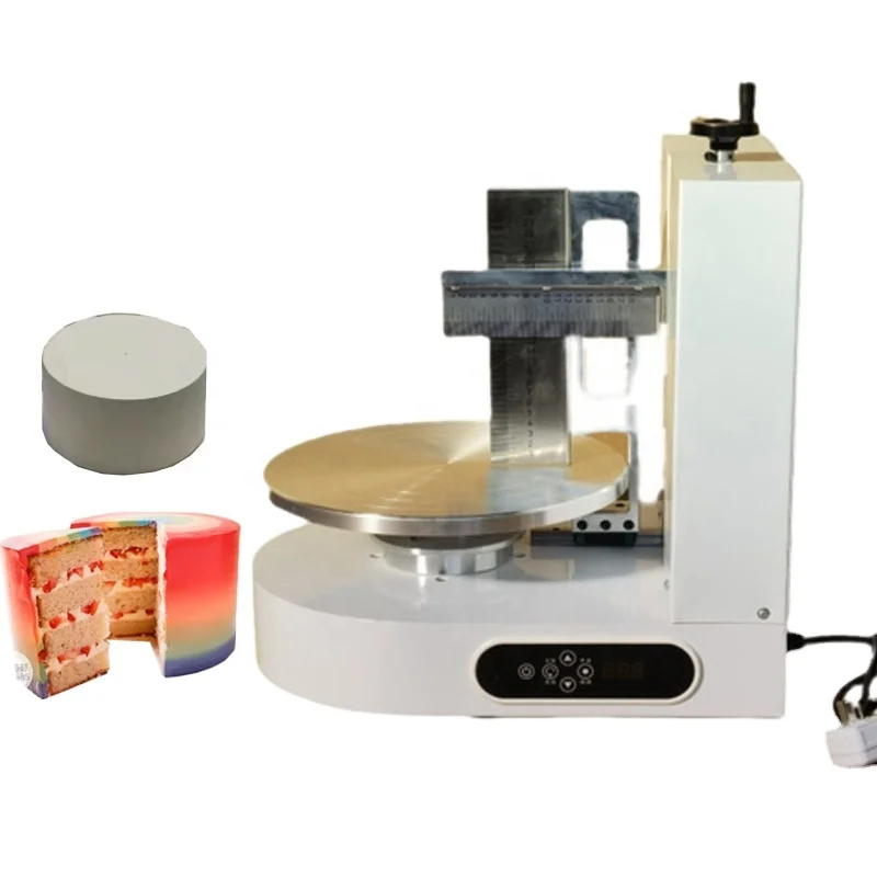 

Commercial 8 Inch Birthday Cake Spreading Decorating Machine/Cake Bread Cream Coating Filling Smoothing Machine