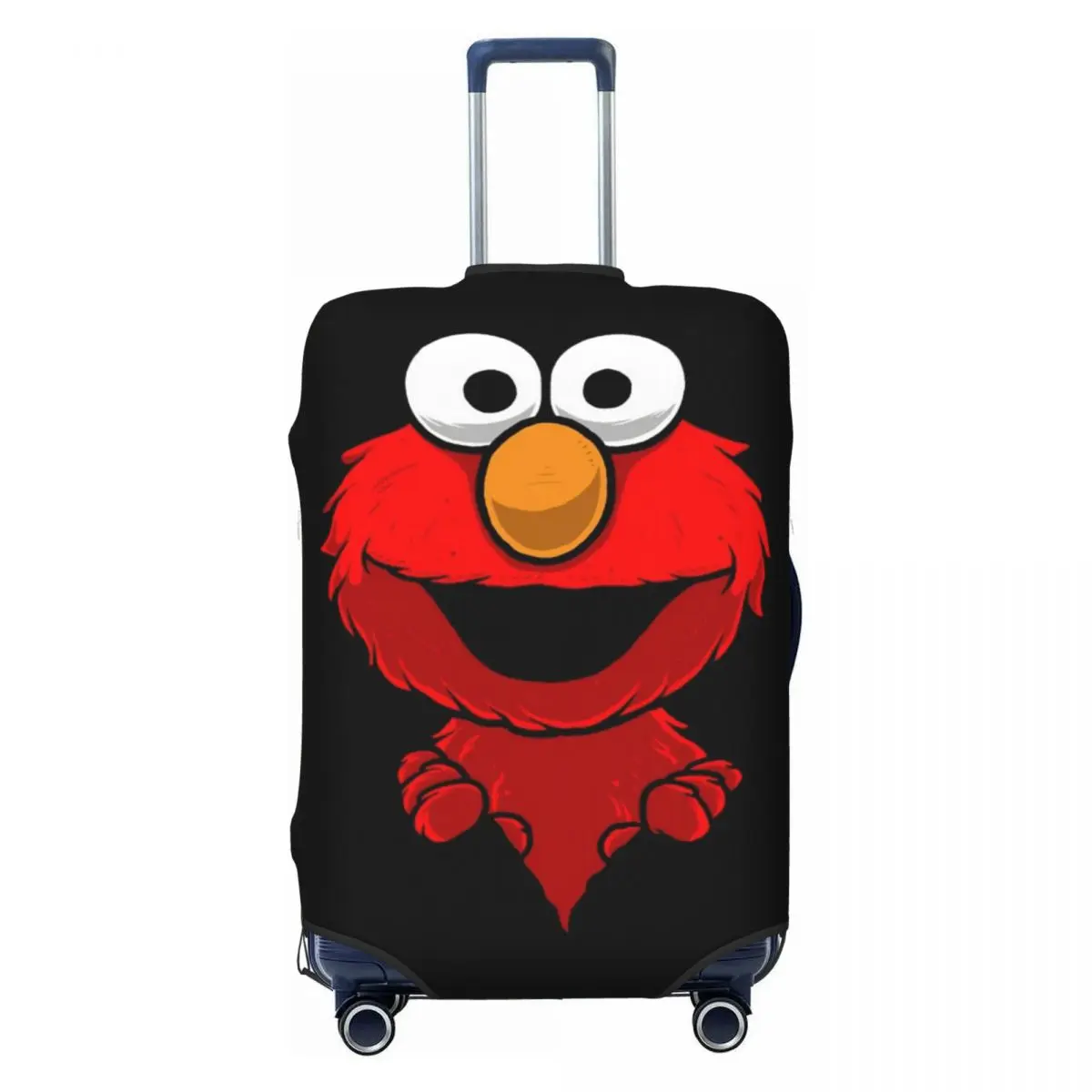

Custom Cookie Monster ELMO Travel Luggage Cover Dust Proof Suitcase Cover Protector Fit 18-32 Inch