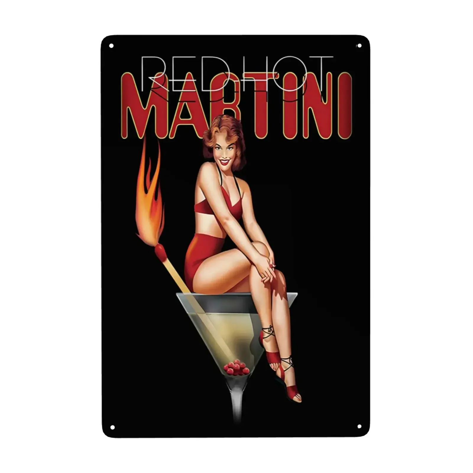 1 قطعة مارتيني جلوهيندين عتيق دبوس حتى بناتشين ميتال زيتين بير es ist Zeit فور ساعة سعيدة شريط كوتشي عصا ديكور 12x8 بوصة