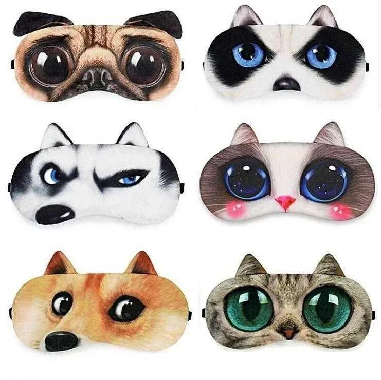 1pcs Anime Sleeping Eye Mask Cute Kids Sleep Mask Cartoon Eye Cover Eye Blindfolds Travel Eye Band Shade Rest Eyepatch