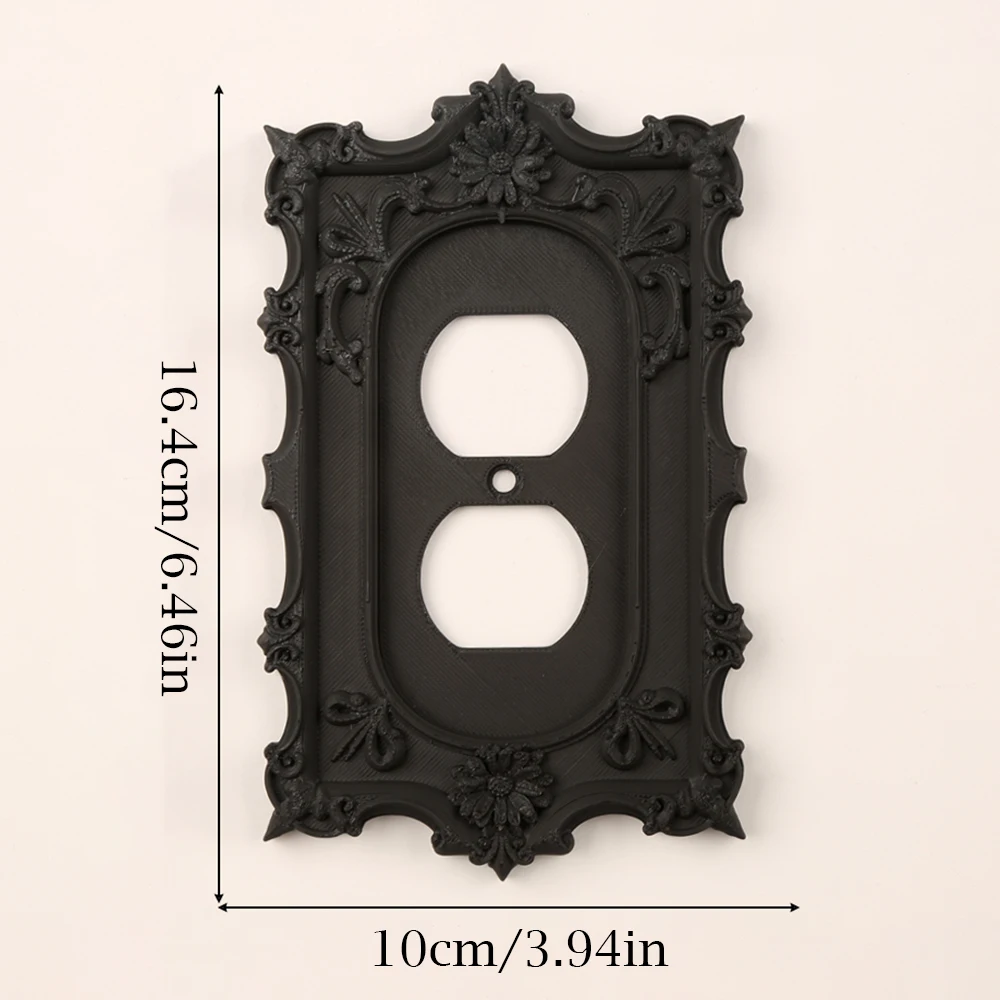 Cross-Border European Retro Carved Switch and Socket Decorative Frame For Wall Switch and Socket Beautification Scenario - view 6