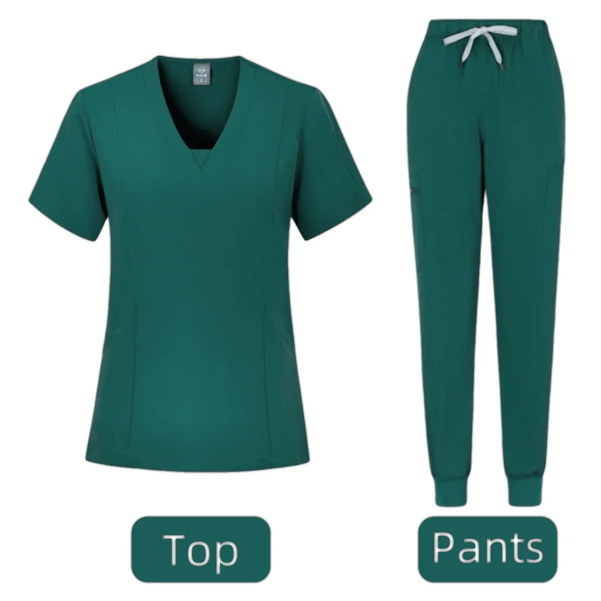 Mulheres Slim Fit Uniforme Médico, Conjuntos de Scrubs, Acessórios de Enfermeira, Uniforme Hospitalar, Dental, Clinical Workwear Vestuário, Cirúrgico Ternos Gerais