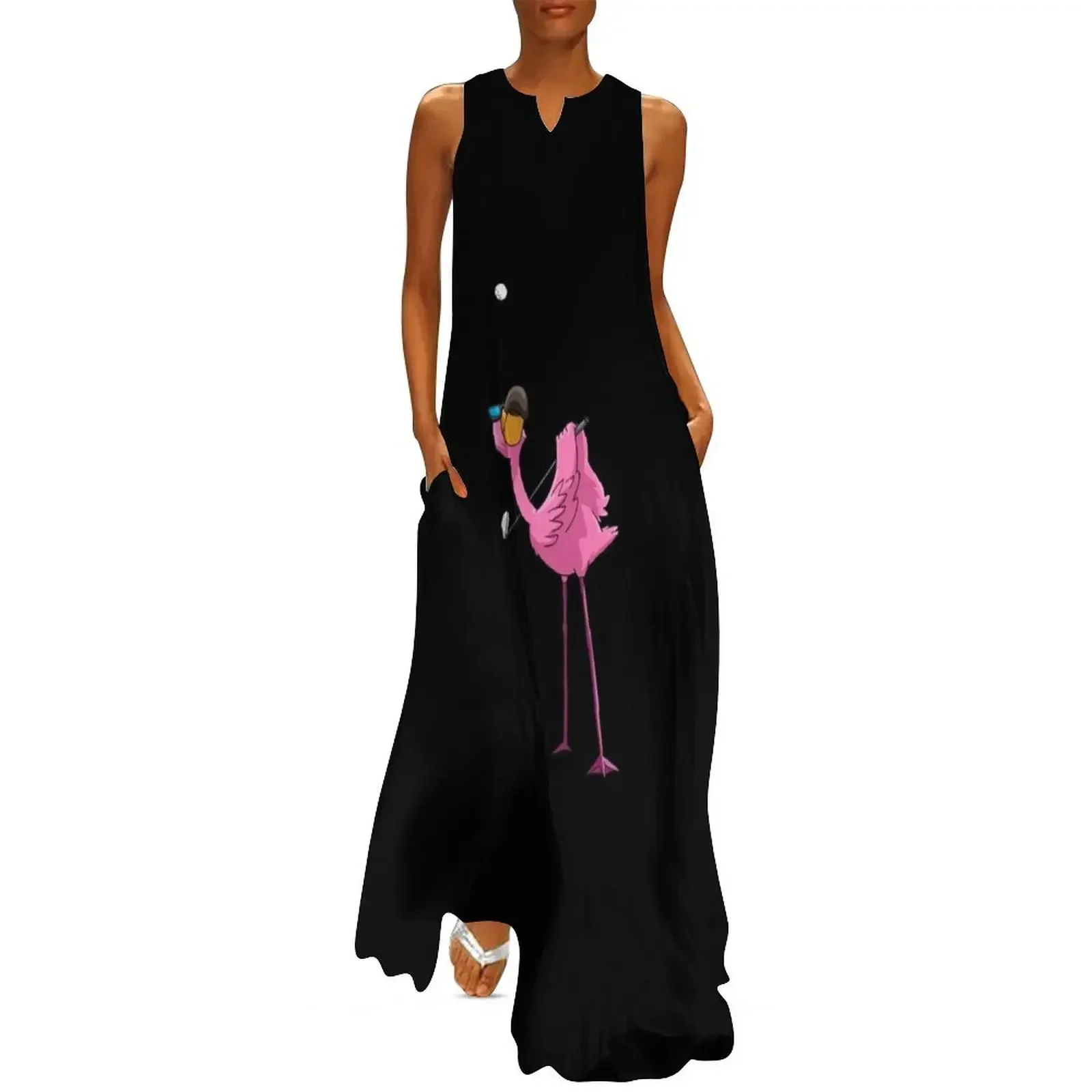 

Flamingo Golf Golfing Long Dress prom clothes women's dresses luxury summer dresses women 2025 beach dresses Dress