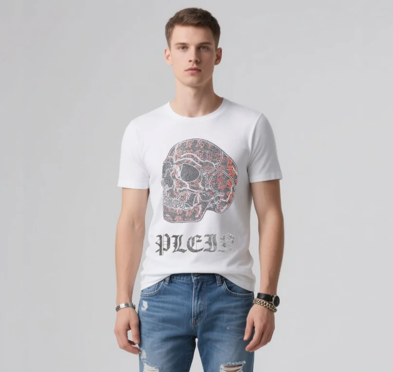 Designer Men's T-Shirts for the Modern Streetwear Look Featuring Stunning Rhinestones and Versatile Styles top tees