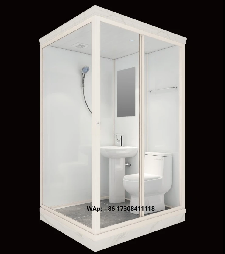 Prefab Modular Bathroom Shower Cabin Room Enclosure Pods for Container House and Portable Toilet