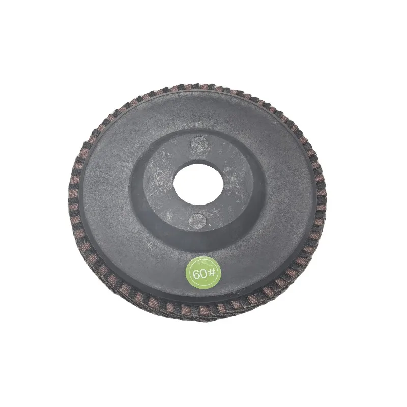 汎用タイプの石材、磁器タイル、グレス、焼結石、金属、硬質材料、ダイヤモンド、炭化ケイ素、フラップ研磨砥石