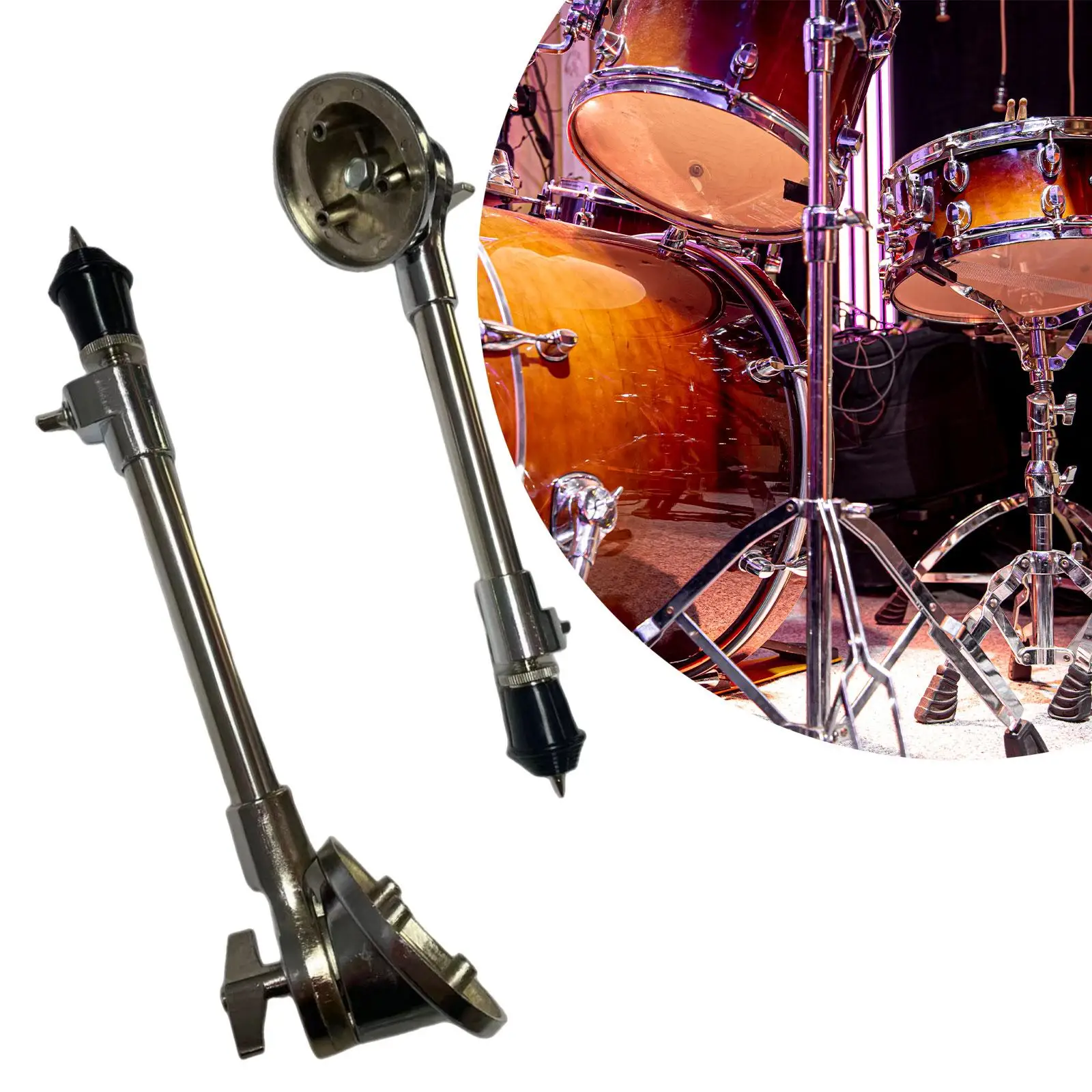 

2 Pieces Bass Drum Legs Professional Drum Tom Leg Metal Bass Drum Stands Legs Drum Feet Holder for Instrument Accessories