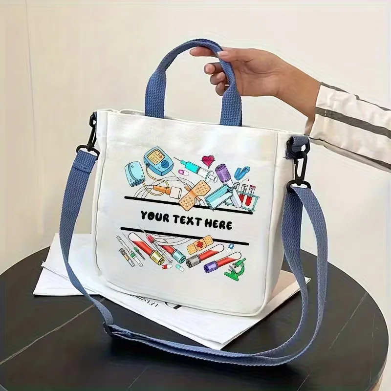 Custom Nurse Name Crossbody Bag, Personalized Stylish Nurse Design, Doctor Appreciation Gift, Family and Kitchen Party Giveaway
