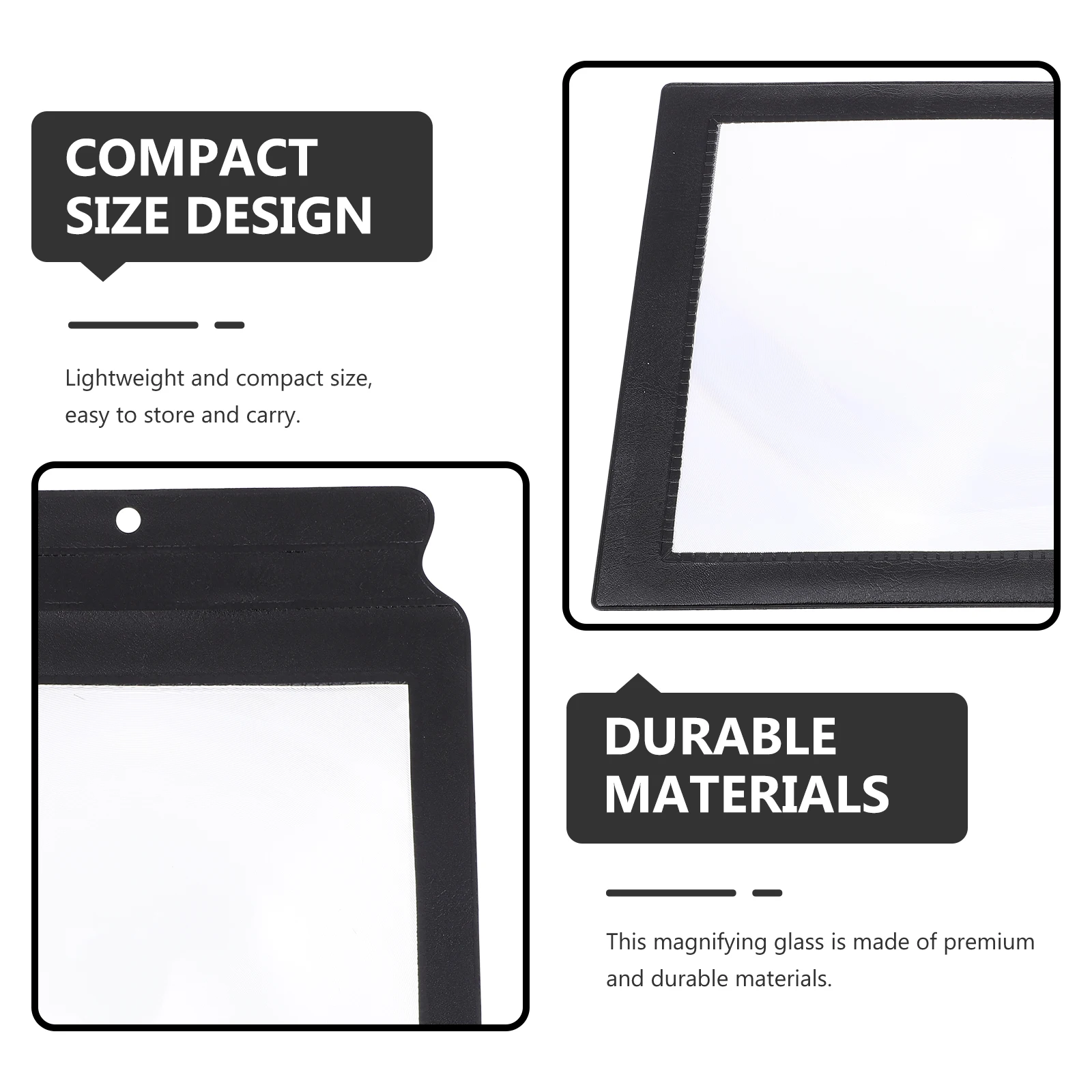 

1pcs Handheld Magnifying Glass Hd Reading Magnifier For Elderly Lightweight Portable Home Use Jewelry Inspection Tool