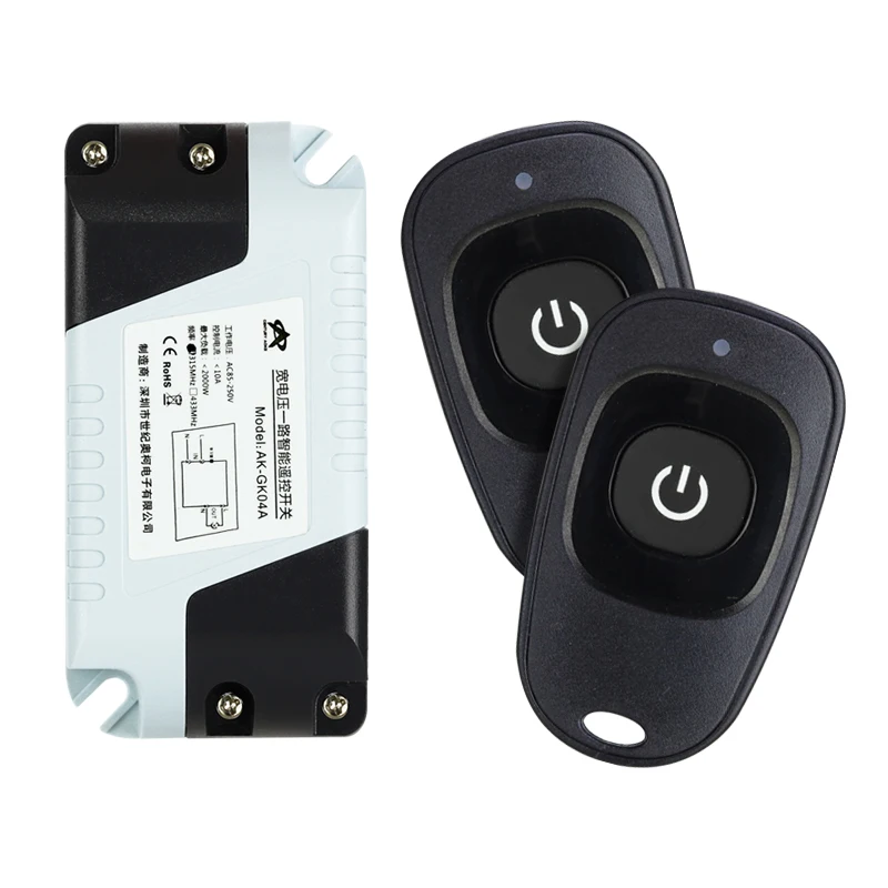 

AC 85V 110v 220v 230v 240V 1CH Wireless Remote Control Switch transmitter and receiver lighting