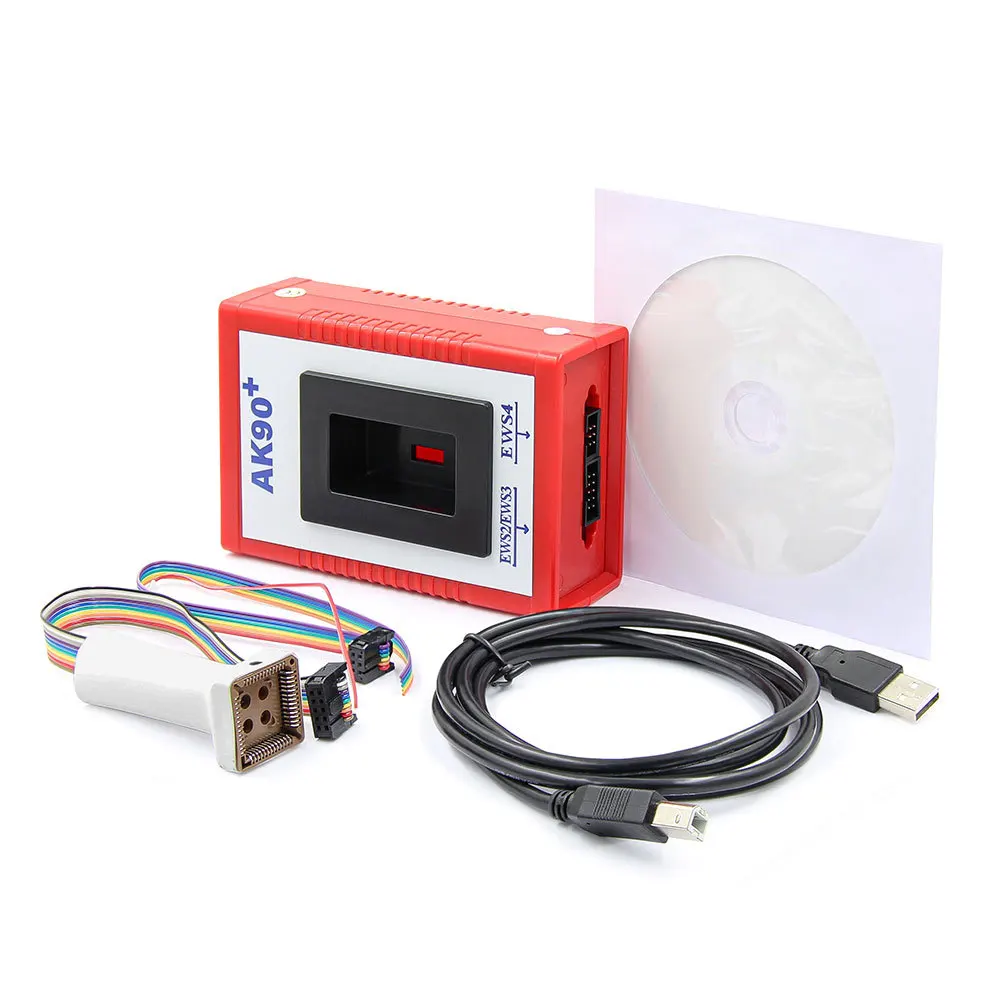 For BMW AK90+ V3.19 Auto Key Programmer Key Code Read Compatible with EWS CAS AK90 Key Programmer Tool for BMW EWS CAS 1995-2009