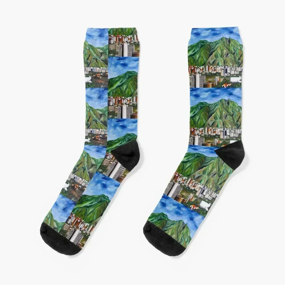 

Avila Caracas City Socks aesthetic new year hiking Novelties Socks Men's Women's Men's man compression Girl'S Socks Men's