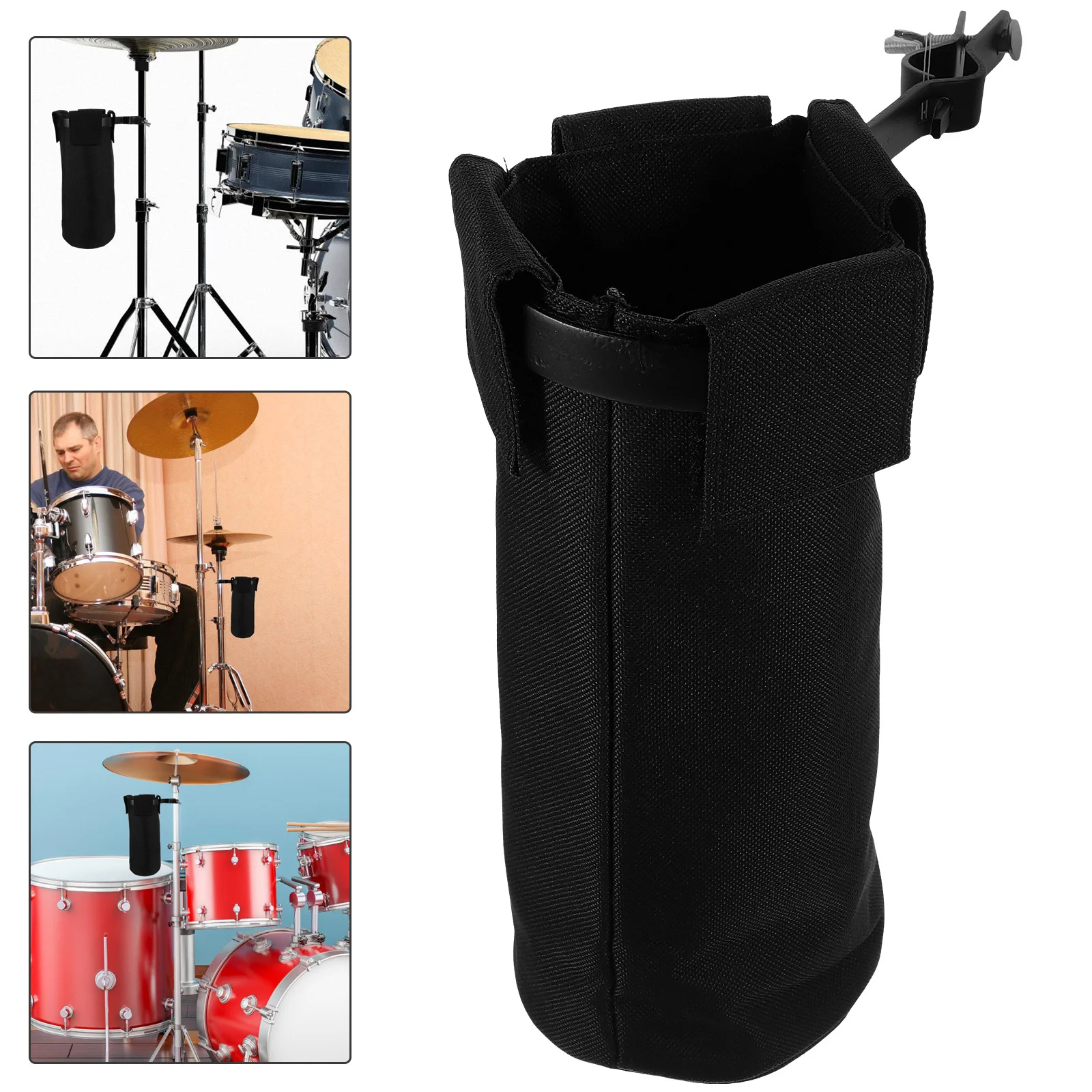 

Drum Stick Drumsticks Storage Holder Pouch Hammer Bag Organizer Accessory Black Universal