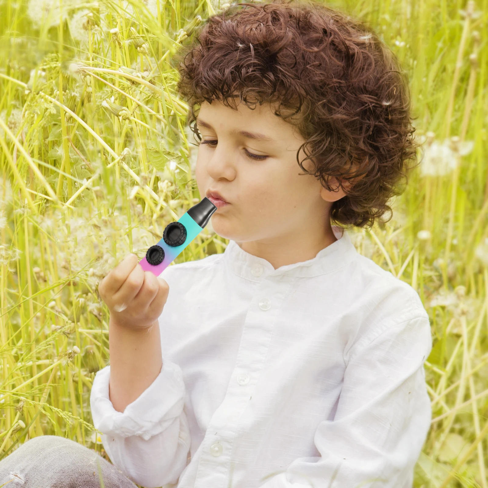 

Deluxe Double Hole Kazoo Musical Instrument for Kids Adults High Quality Durable Bright Colors Ukulele Guitar Partner