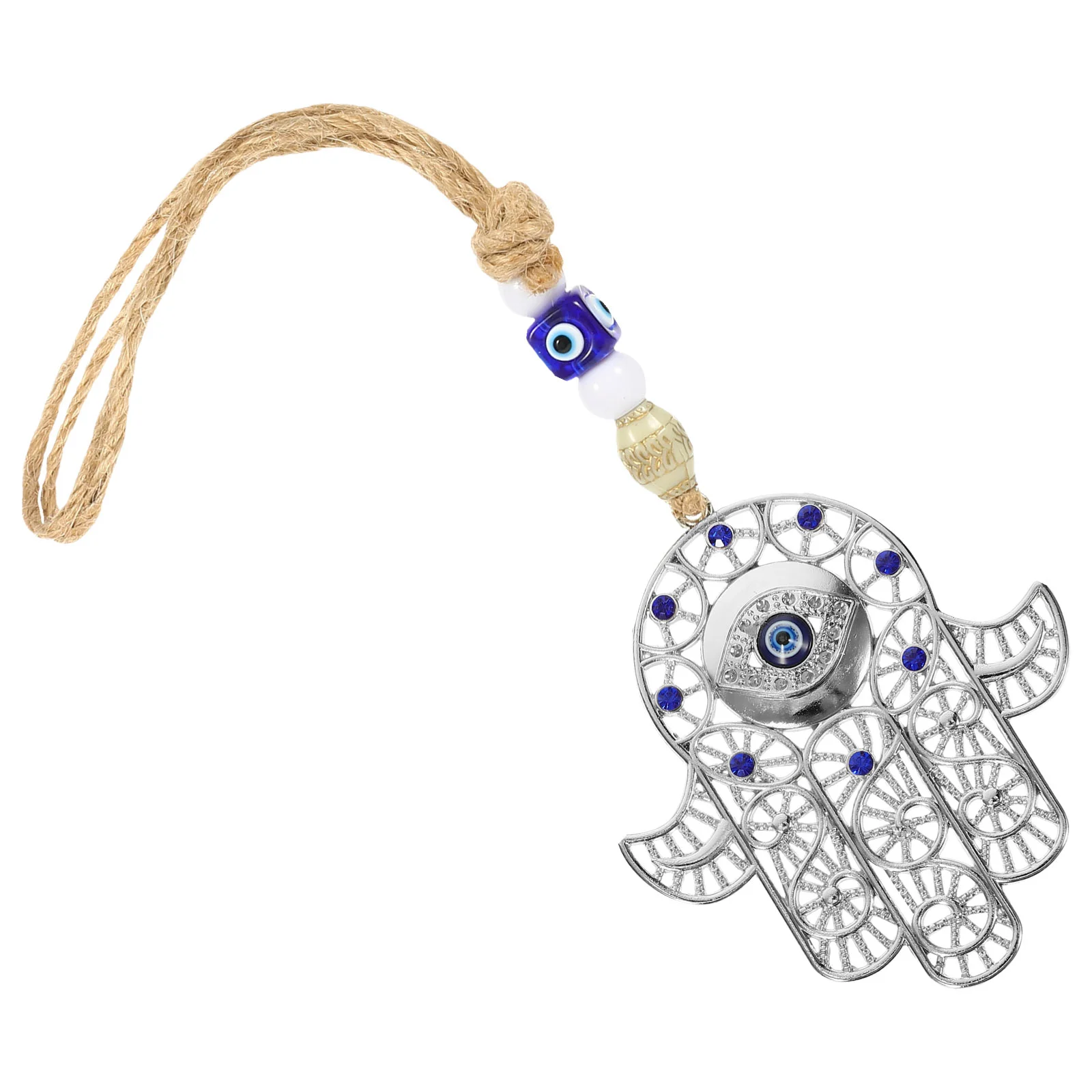 Blue Evil Eye Hanging Decoration Palm Pendant Car Decorations Ornament Wall Zinc Alloy