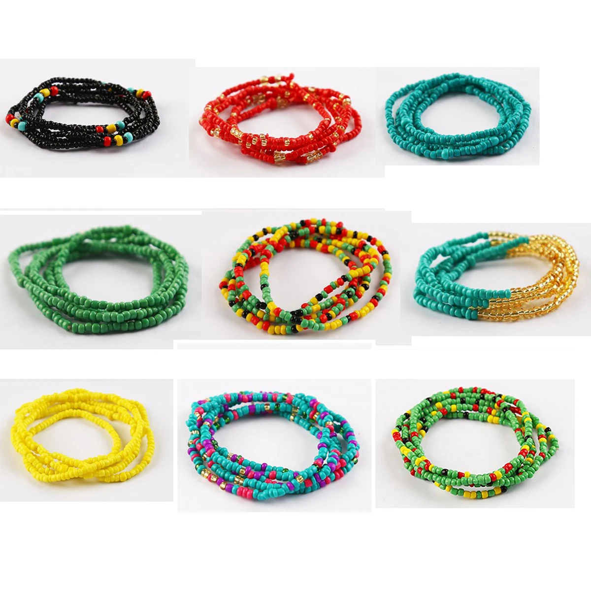 1pc Belly Chains Woman Jewelry Waistbands Single Chain Seed Bead Thin Fashion Sexy Body Jewelry Lady Summer Beach Bikini African